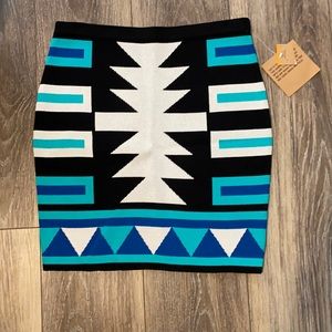 Rachel Roy Tribal Mini Skirt NWT
